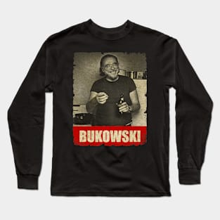 Charles Bukowski - RETRO STYLE Long Sleeve T-Shirt